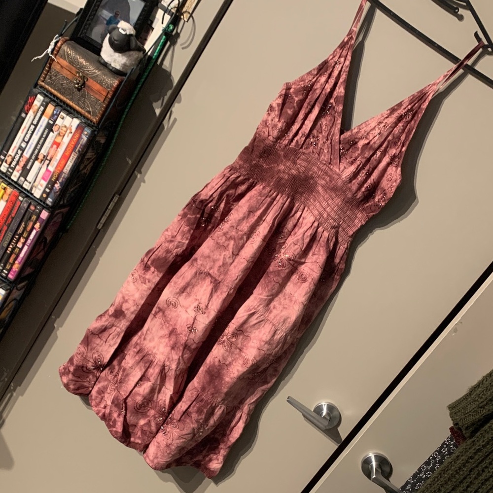 Bohemian Pink Sleeveless Dress